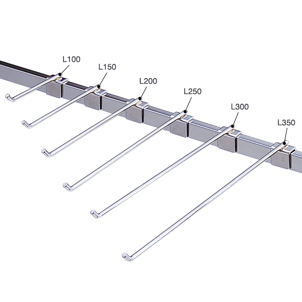 フックハンガー(φ6mm)L150 店舗用品 販促用品 陳列什器 ハンガーフック