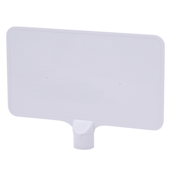 サインボード 無地 Y-04(A-2キャップ付) ホワイト/ヨコ 安全用品・標識 保安用品 カラーコーン用品