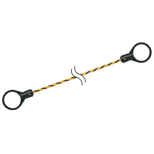 872-45 コーンロープ 1.5m 安全用品・標識 保安用品 カラーコーン用品