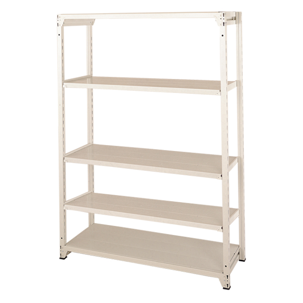 軽中量ラック(ボルトレス型)5段 200kg/段(H1800×W1231)連結 D620 什器 オフィス 店舗用品