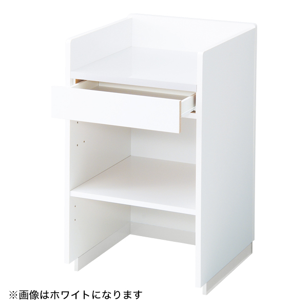 3方枠型レジカウンター台 W600 ダークブラウン