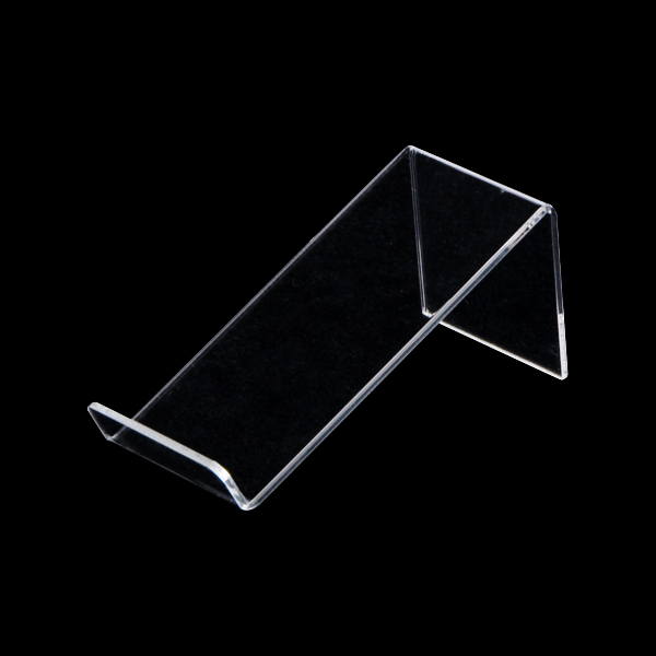 アクリル商品台 ロータイプ 小 ASL-1 傾斜65度 透明アクリル2mm厚 W50×D100×H45mm