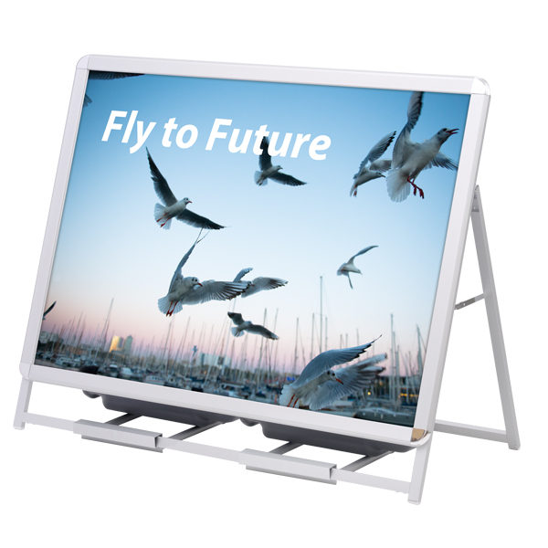 グリップA ロータイプ 片面 シルバー W1258×H980mm A0横