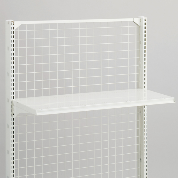 スチール什器用棚板セット W1,200×D350mm ホワイト - 店舗用品のミセダス