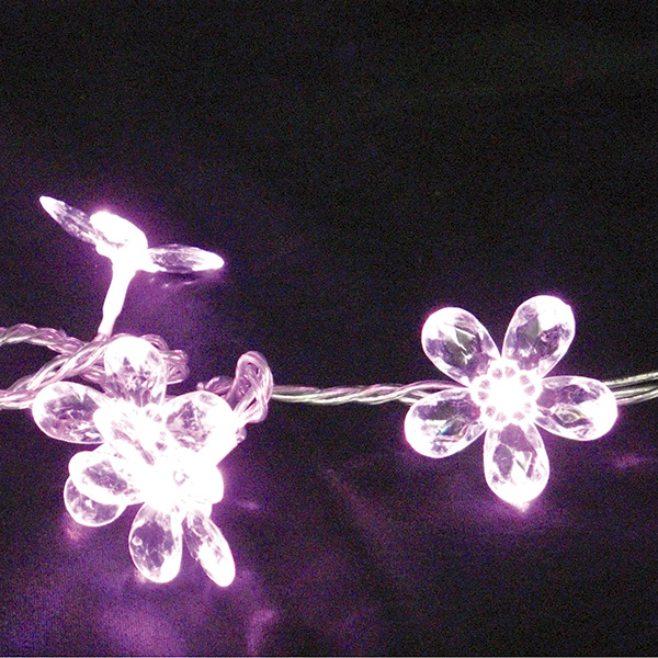LEDフローラルライト 40球 7.6m ピンク