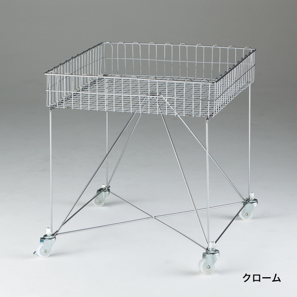 スモールバスケットワゴンW600 ホワイト 販売 ワゴン