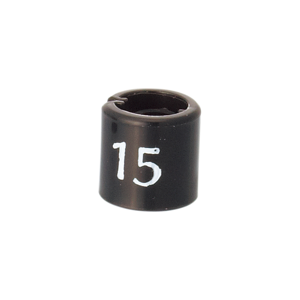 【在庫限り】【在庫処分 - 現品限り特価品】サイズチップ スリムタイプ 黒 15(50ヶ入) 店舗用品 ピン・タグ付・プライス用品
