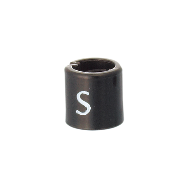 サイズチップ スリムタイプ 黒 S(50ヶ入) 店舗用品 ピン・タグ付・プライス用品