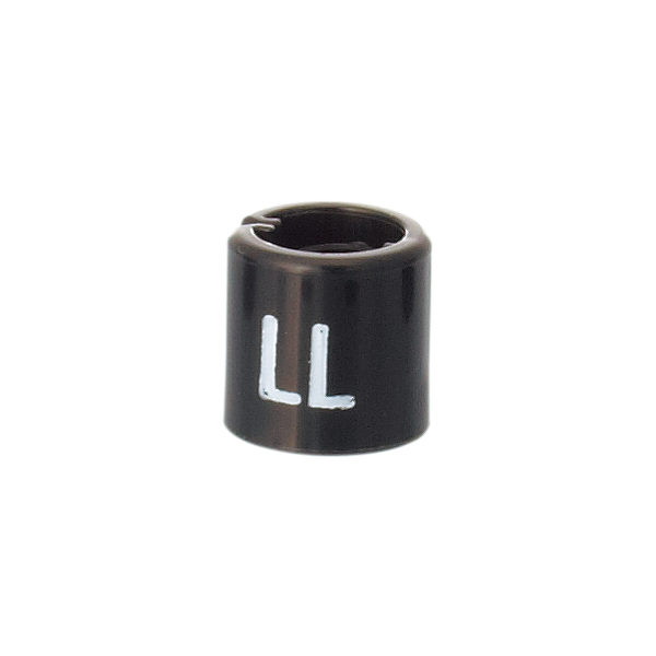 サイズチップ スリムタイプ 黒 LL(50ヶ入) 店舗用品 ピン・タグ付・プライス用品