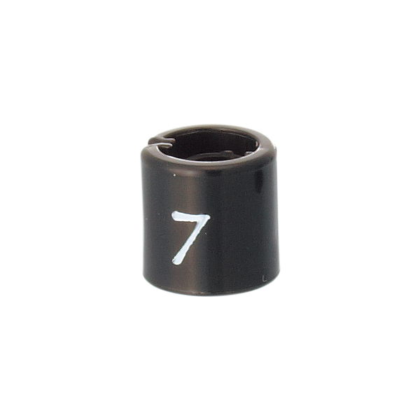 【在庫限り】【在庫処分 - 現品限り特価品】サイズチップ スリムタイプ 黒 7(50ヶ入) 店舗用品 ピン・タグ付・プライス用品