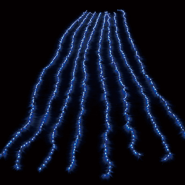 LED ナイアガラ 5段階速度変化 防滴 ブルー