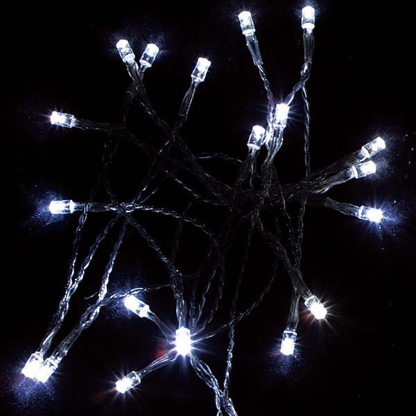 LED フラワーライト 乾電池式 2m ホワイト