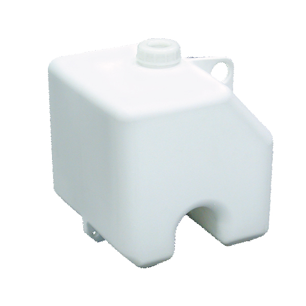 ポリタンク 白 看板スタンドウエイト 満水時5.5kg W190×H190×H215