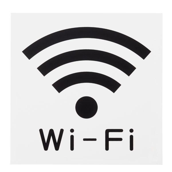 サインプレート Wi-Fi 大 店舗用品 運営備品 安全用品・標識 室内表示・屋内標識 ドア表示