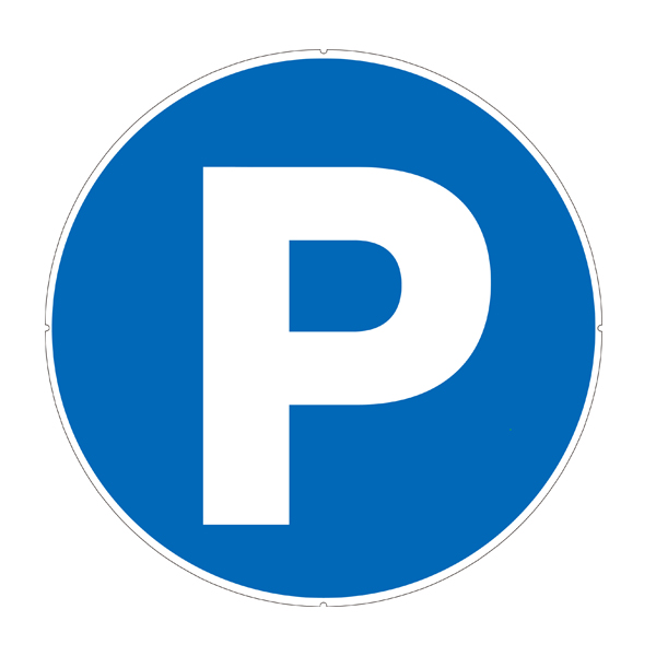 カラープラポール用プレート P 店舗用品 安全用品・標識 駐車場 仕切り