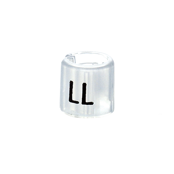 サイズチップ スリムタイプ スケルトン LL(50ヶ入) 店舗用品 ピン・タグ付・プライス用品