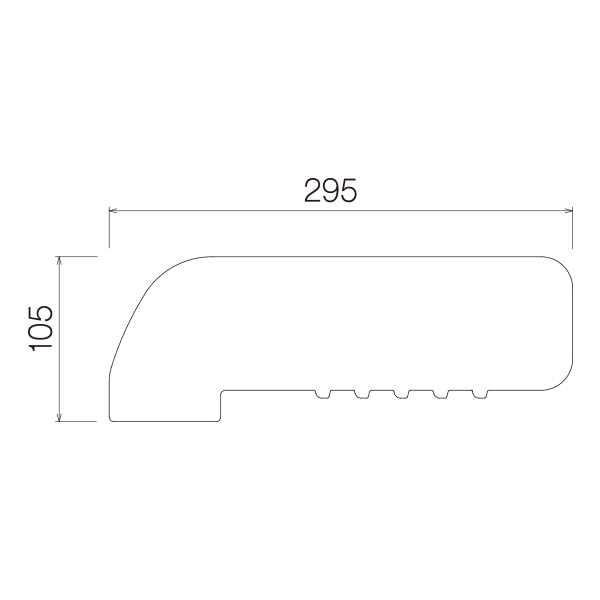 スリットボックス仕切り板 105×295mm 店舗用品 販促用品 陳列什器 青果台オプション