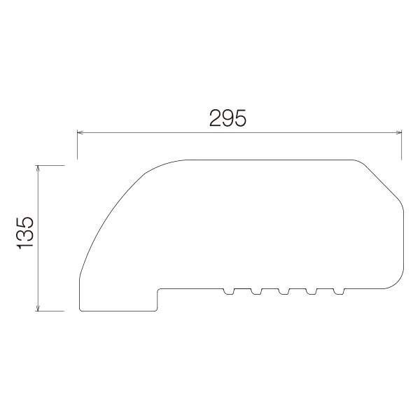 スリットボックス仕切り板 135×295mm 店舗用品 販促用品 陳列什器 青果台オプション