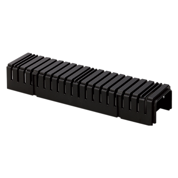 【在庫処分 - 現品限り特価品】スリットボックス W308×D75×H50 ブラック 店舗用品 販促用品 陳列什器 青果台オプション
