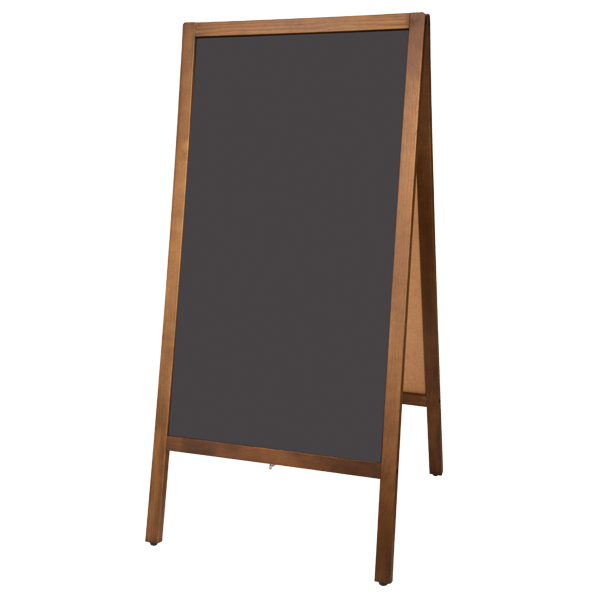 A型ブラックボード クラッシックL 両面 木製 ブラック マーカー チョーク兼用 W520×H1090mm