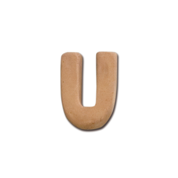 テラコッタアルファベット 大文字 U