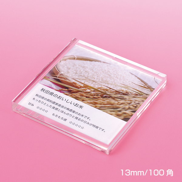 アクリルプライサー ポップケース 13mm厚 100角