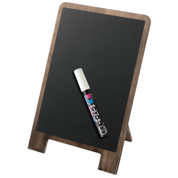 アンティーク卓上ブラックボードA4 LPT184 店舗用品 販促POP メッセージボード ブラックボード マーカー用 チョーク用 マグネット