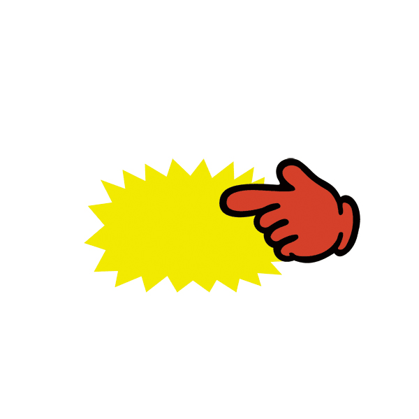 クラフトPOP ゆび中 無地 13-3515