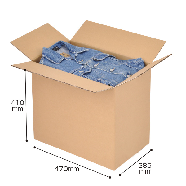 ダンボールケース 470×285×410(10枚) 店舗用品 バックヤード備品 梱包用品