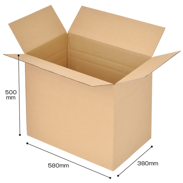 ダンボールケース 580×380×500(10枚) 店舗用品 バックヤード備品 梱包用品
