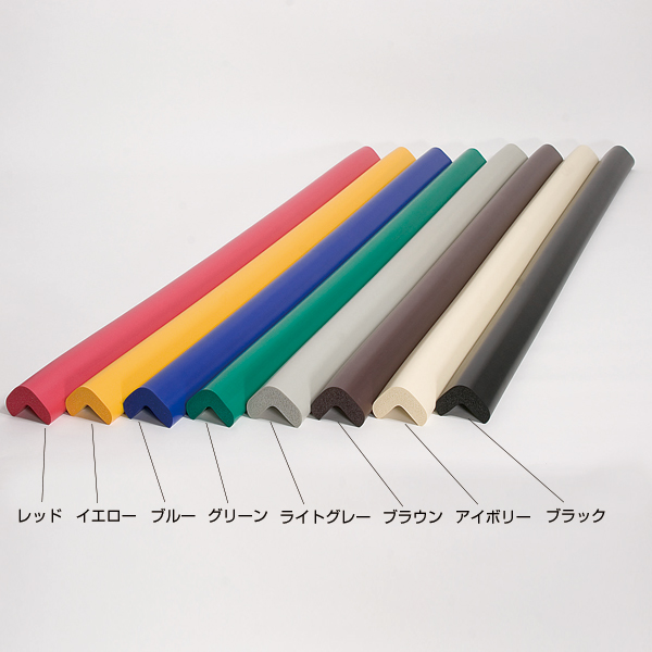安心クッション L字型90cm 大 レッド 店舗用品 バックヤード備品 安全用品 コーナーガード