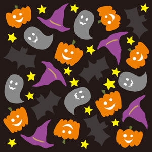 デコレーションシール ハロウィン No6765 PPラミ再剥離シール W285×H285mm