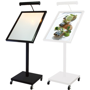 LEDメニューライトスタンド MLA2 タテ シルバー