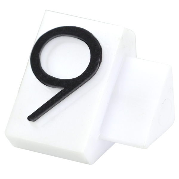 ニュープライスキューブ補充用 L用 単品 白/黒文字 9