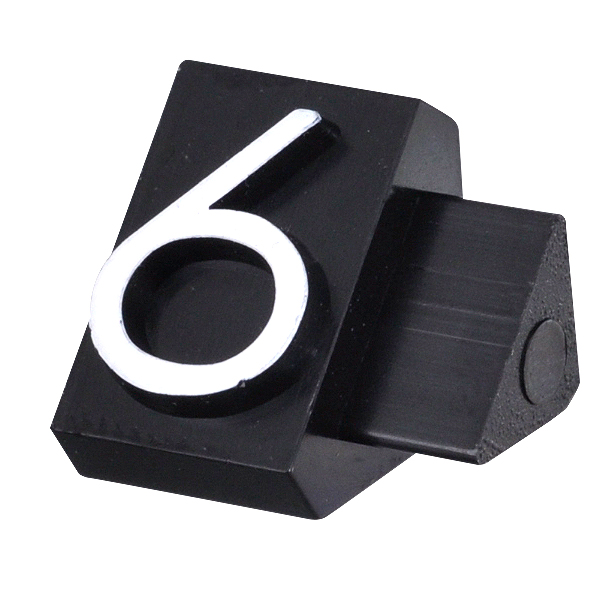 ニュープライスキューブ補充用 L用 単品 黒/白文字 6