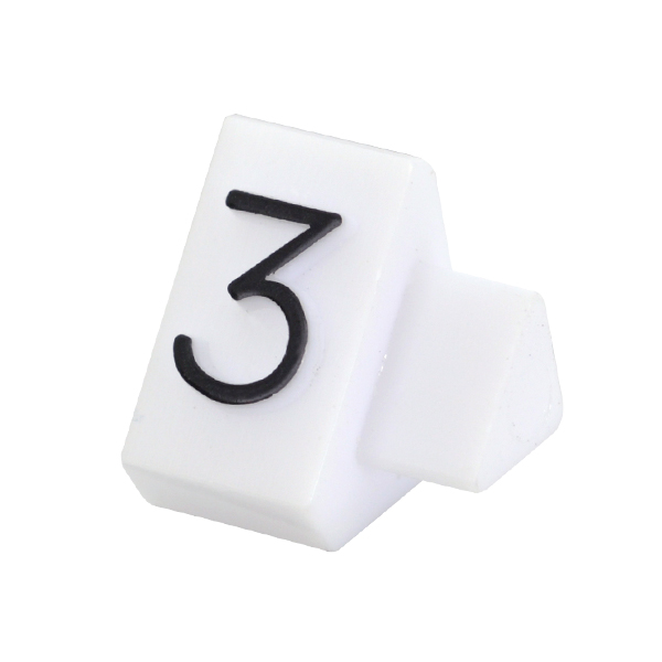 ニュープライスキューブ補充用 M用 単品 白/黒文字 3