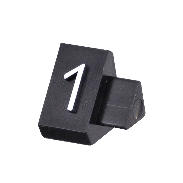 ニュープライスキューブ補充用 M用 単品 黒/白文字 1