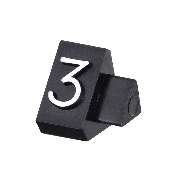 ニュープライスキューブ補充用 M用 単品 黒/白文字 3