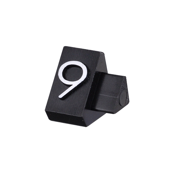 ニュープライスキューブ補充用 M用 単品 黒/白文字 9