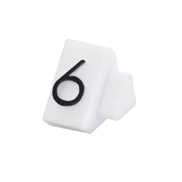 ニュープライスキューブ補充用 S用 単品 白/黒文字 6