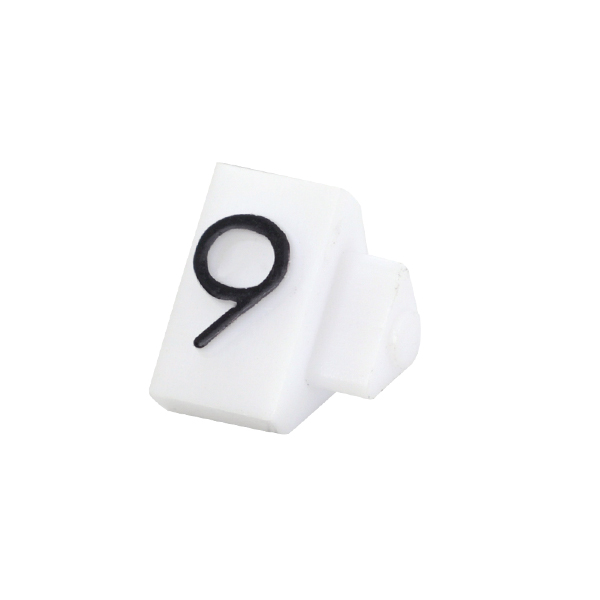 ニュープライスキューブ補充用 S用 単品 白/黒文字 9