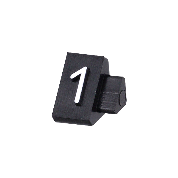 ニュープライスキューブ補充用 S用 単品 黒/白文字 1