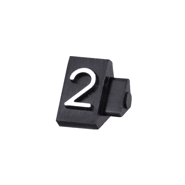 ニュープライスキューブ補充用 S用 単品 黒/白文字 2