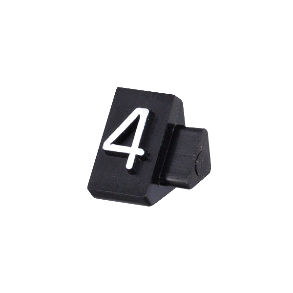 ニュープライスキューブ補充用 S用 単品 黒/白文字 4