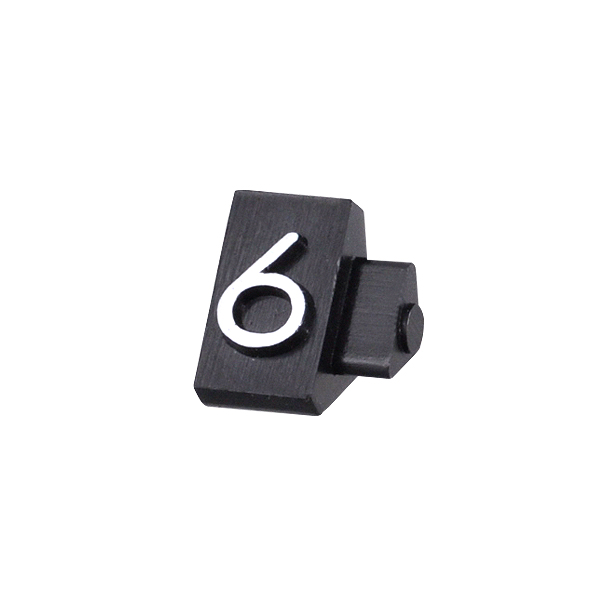 ニュープライスキューブ補充用 S用 単品 黒/白文字 6