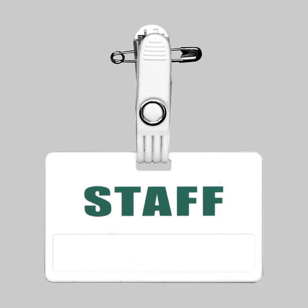 ラベル名札(STAFF) グリーン