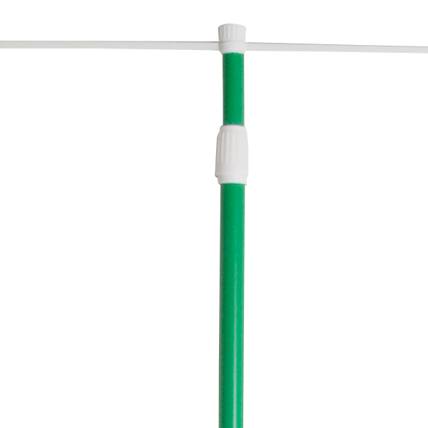 エコマルジャンボポール 伸縮式のぼり用ポール 強風用 最大長4m F25 グリーン 店舗用品のミセダス