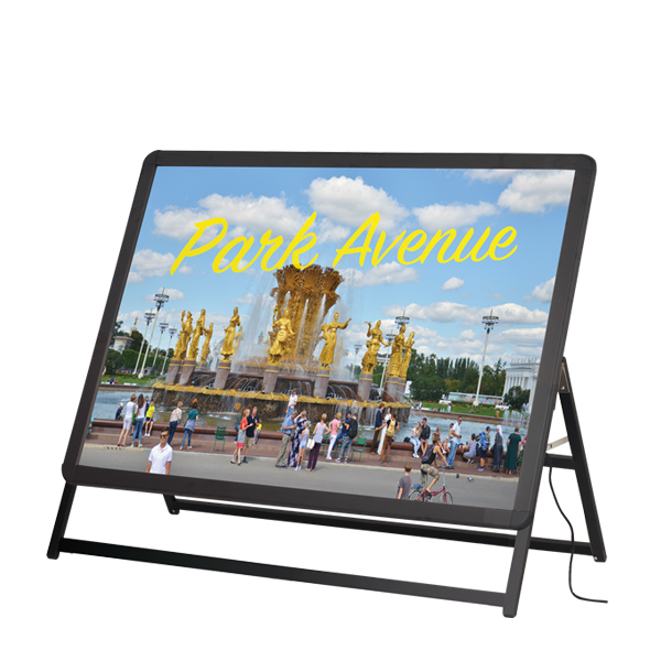 LEDグリップA® A0ヨコ 片面 H980 ブラック 店舗用品 販促用品 スタンド看板 電飾看板 LED 屋外