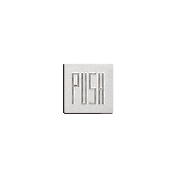 ドアサイン(35mm角) DS7-006 PUSH 店舗用品 運営備品 安全用品・標識 室内表示・屋内標識 ドア表示