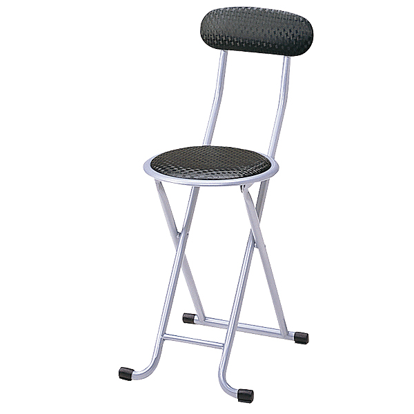 【廃番】折りたたみイス C-10(BK) 店舗用品 バックヤード備品 ミーティングチェア